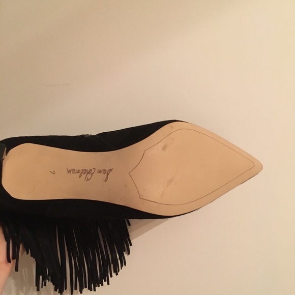 Sam Edelman black suede fringe bootie - Picture 4 of 4